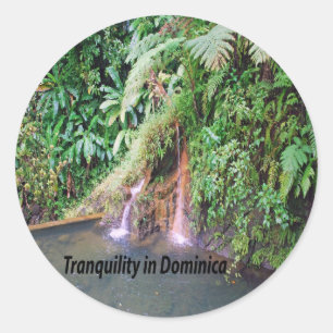 Sticker Rond La Dominique