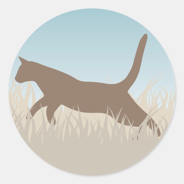 Sticker Rond La douceur du vent (Devant)