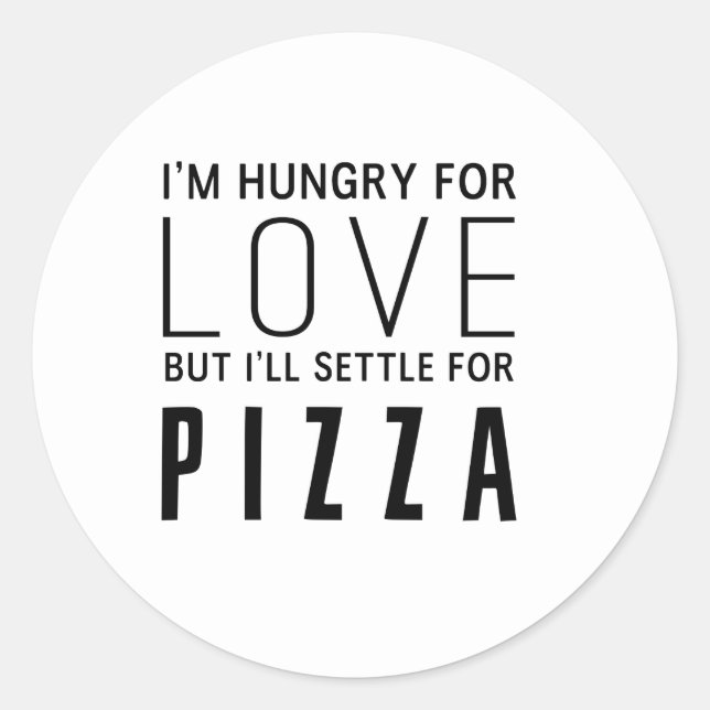 Sticker Rond La faim pour l'amour (Devant)