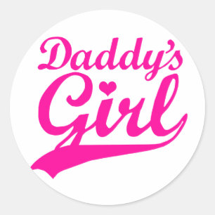 Sticker Rond La fille du papa