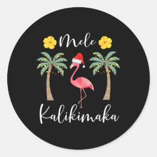 Sticker Rond La Flamme du Christ de Mele Kalikimaka