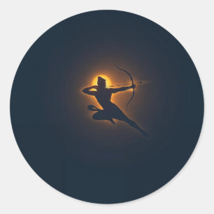 Sticker Rond La flèche divine de la victoire