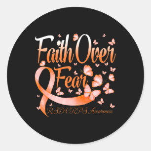Sticker Rond La Foi Sur La Peur Rsd Crps Le Papillon De Sensibi