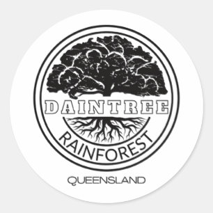 Sticker Rond La forêt tropicale de Daintree