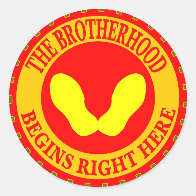 Sticker Rond La Fraternité Commence Ici (Devant)