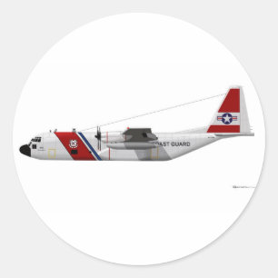 Sticker Rond La garde côtière de Lockheed HC-130 Hercule