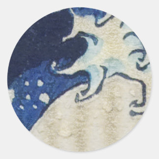 Sticker Rond La Grande Vague