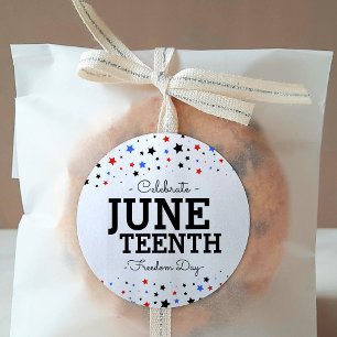 Sticker Rond La grappe d'étoiles célèbre le 11° jour de la libe