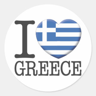 Sticker Rond La Grèce