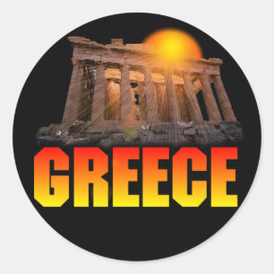 Sticker Rond La Grèce - Acropole