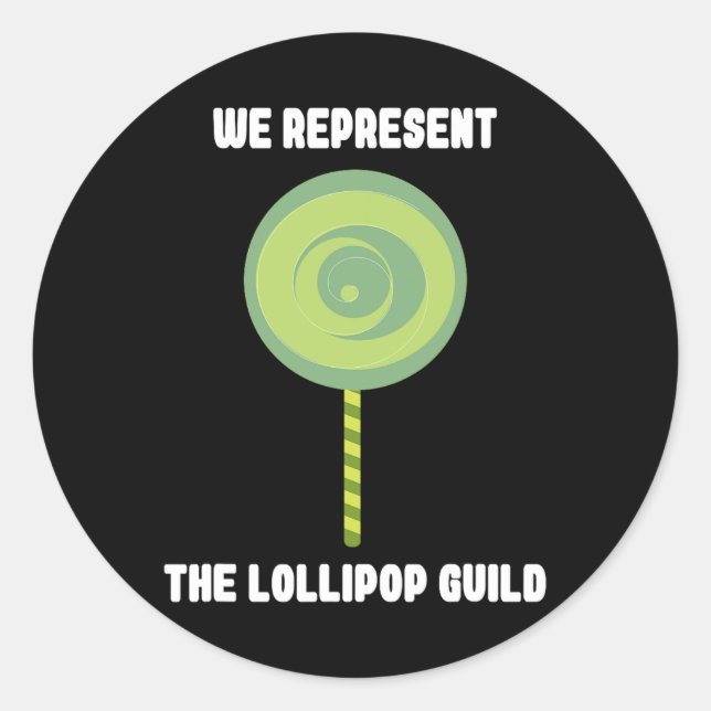 Sticker Rond La guilde Lollipop (Devant)