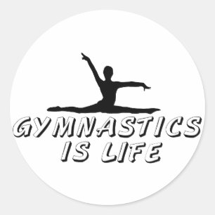 Sticker Rond La gymnastique est la vie