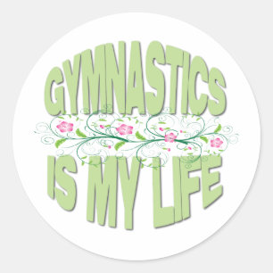 Sticker Rond La gymnastique est ma vie