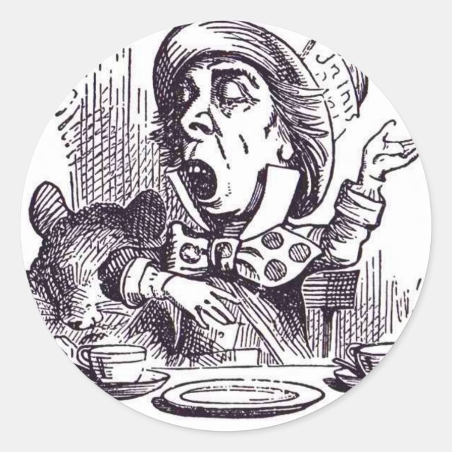 Sticker Rond La haine folle (Devant)