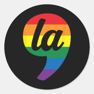 Sticker Rond La Kamala Harris Pride Rainbow