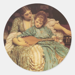 Sticker Rond La leçon de musique