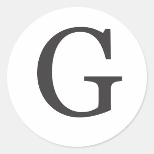 Sticker Rond "la lettre G"
