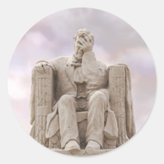 Sticker Rond La liberté est en train de s'écrouler