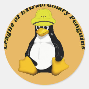 Sticker Rond La Ligue des pingouins extraordinaires
