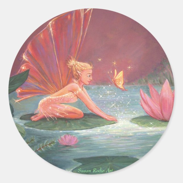 Sticker Rond La Lotus Pond Fairy (Devant)