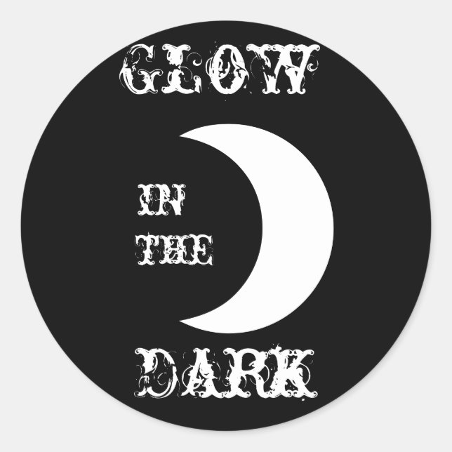 Sticker Rond La lumière dans l'obscurité (Devant)