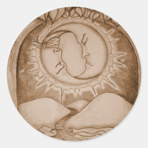 Sticker Rond La Lune