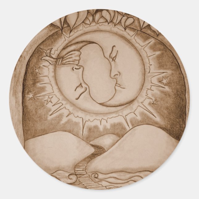 Sticker Rond La Lune (Devant)