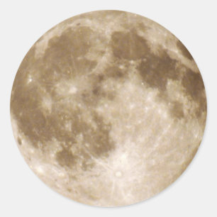 Sticker Rond La lune est-elle faite de fromage ?