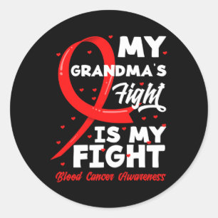 Sticker Rond La lutte de ma grand-mère est ma lutte contre le c