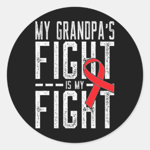Sticker Rond La lutte de mon grand-père est ma lutte Sensibilis