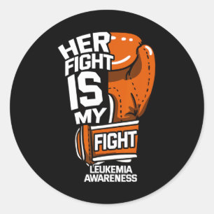 Sticker Rond La lutte est ma lutte Leucémie sensibilisation Can