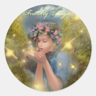 Sticker Rond La magie des lucioles !
