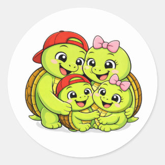 Sticker Rond La maison, c'est là où l'on est