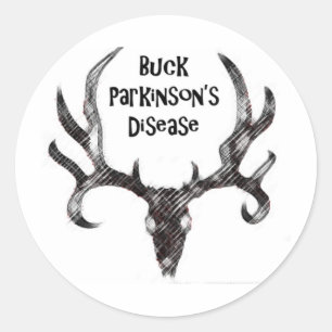 Sticker Rond La maladie de Buck Parkinson