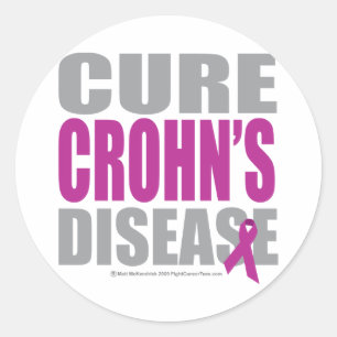 Sticker Rond La maladie de Cure Crohn