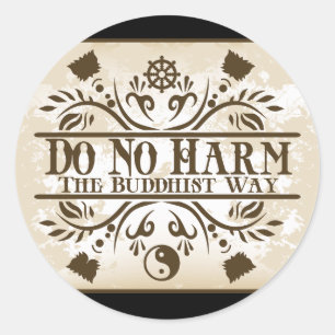 Sticker Rond La manière bouddhiste