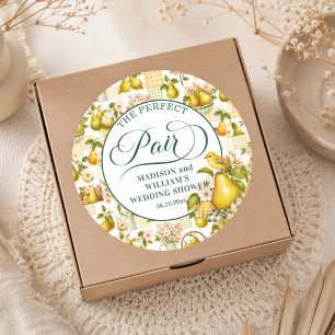 Sticker Rond La Mariage Cottecore de la Paire Parfaite sous for