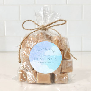 Sticker Rond La mariée est sur Cloud Nine Merci de Fête des mar