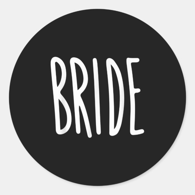 Sticker Rond La mariée Mariage de la salle (Devant)