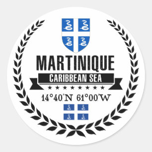 Sticker Rond La Martinique