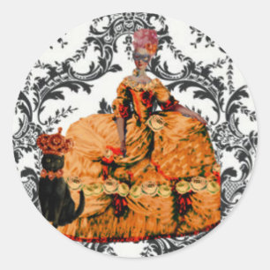 Sticker Rond La Mascarade magique Maire Antoinette Halloween
