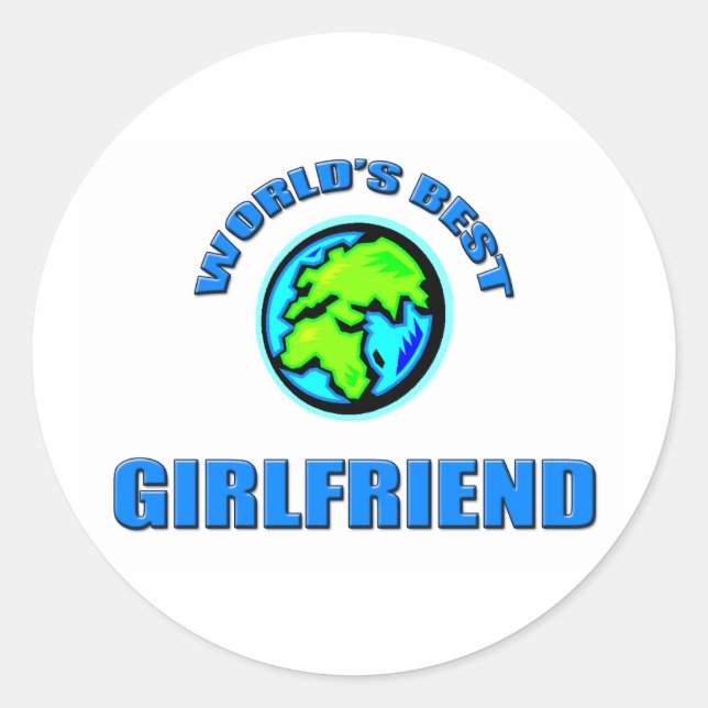 Sticker Rond La meilleure amie du monde (Devant)