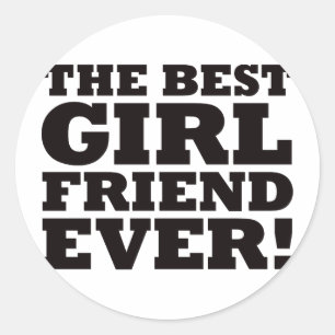 Sticker Rond La meilleure amie jamais