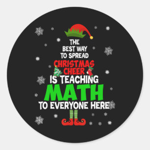 Sticker Rond La Meilleure Façon De Diffuser La Fête De Noël Est