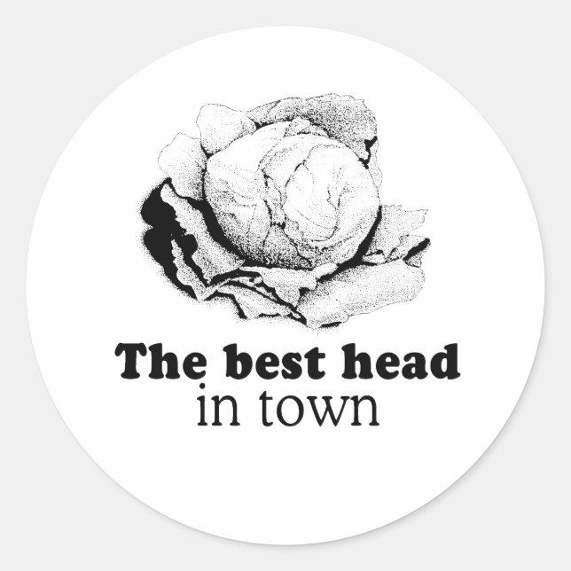 STICKER ROND LA MEILLEURE FELLATION EN VILLE (Devant)