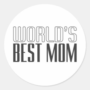 Sticker Rond La meilleure fête des mères de maman au monde  S