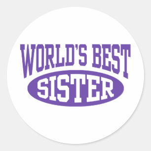 Sticker Rond La meilleure soeur du monde
