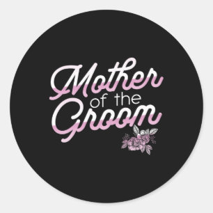 Sticker Rond La Mère Du Mariage Groom Répétition Pour L'Épouse