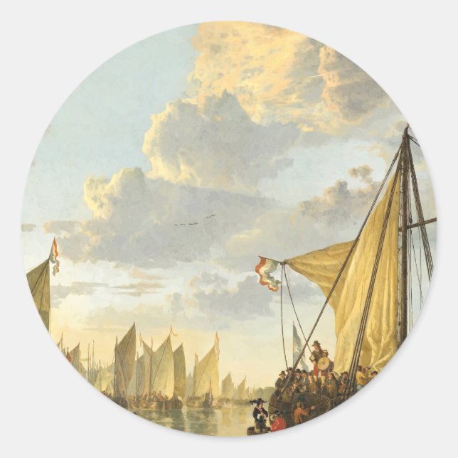 Sticker Rond La Meuse à Dordrecht (Devant)