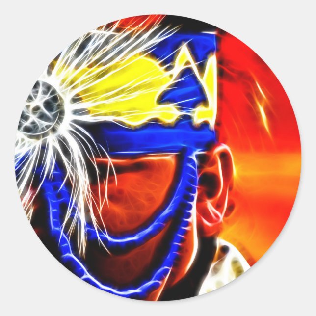 Sticker Rond La moitié du tout (Devant)